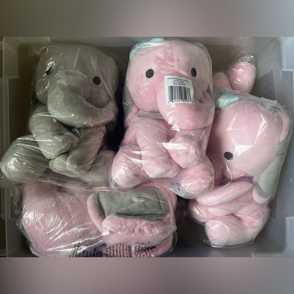 8-Bedtime Originals Stuffed Elephants